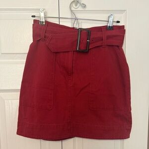 Banana Republic mini skirt in red. Size 2.